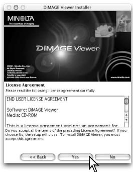 MINOLTA DIMAGE VIEWER 2.2 - INSTALLING THE DIMAGE VIEWER - MACINTOSH - 3
