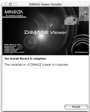 MINOLTA DIMAGE VIEWER 2.2 - INSTALLING THE DIMAGE VIEWER - MACINTOSH - 7