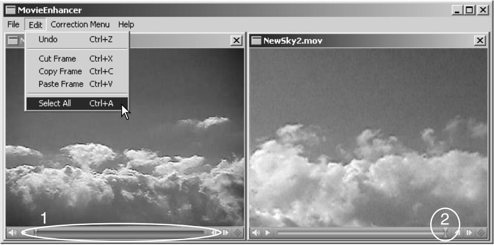 MINOLTA DIMAGE VIEWER 2.2 - Splicing two movie clips - 1