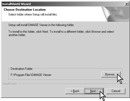 MINOLTA DIMAGE VIEWER 2.2 - INSTALLING THE DIMAGE VIEWER - WINDOWS - 4