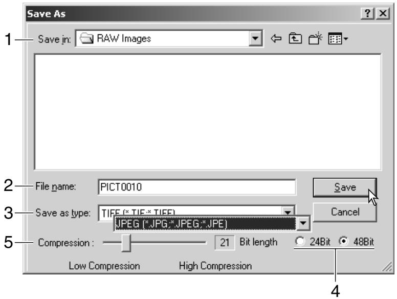 MINOLTA DIMAGE VIEWER 2.2 - SAVING RAW IMAGES - 1