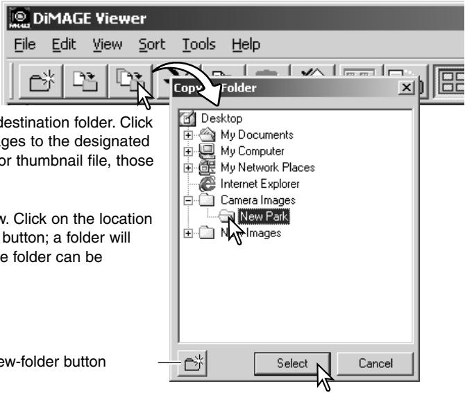 MINOLTA DIMAGE VIEWER 2.2 - COPYING IMAGES TO ANOTHER FOLDER - 2