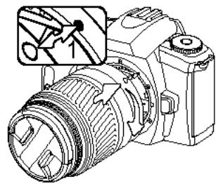 MINOLTA DYNAX 30 - ATTACHING A LENS - 2