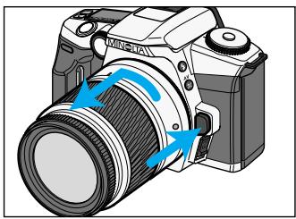 MINOLTA DYNAX 5 - Removing the Lens - 1