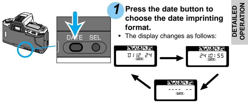 MINOLTA DYNAX 5 - Imprinting the Date or Time - 1