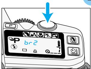 MINOLTA DYNAX 5 - Press the drive-mode button until  appears on the data panel. - 1