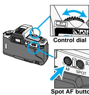 MINOLTA DYNAX 5 - Selecting Local Focus Areas with the Spot AF button - 1