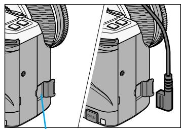 MINOLTA DYNAX 5 - Attaching the Remote Cord (Sold Separately) - 1