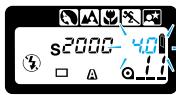 MINOLTA DYNAX 5 - Release the function button. Turn the control dial to select the shutter speed. - 3