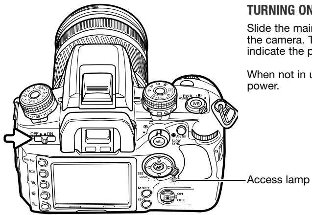 MINOLTA DYNAX 7D - INSERTING AND CHANGING A MEMORY CARD - 4