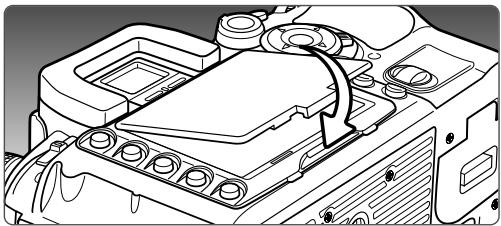 MINOLTA DYNAX 7D - INSTALLING THE MONITOR PROTECTION PANEL - 1