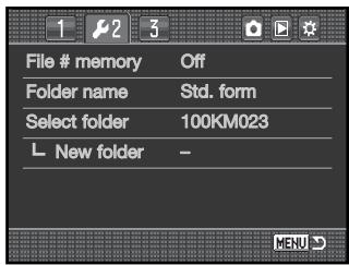 MINOLTA DYNAX 7D - FILE NUMBER (#) MEMORY - 1