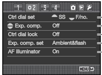 MINOLTA DYNAX 7D - CUSTOM MENU - 6