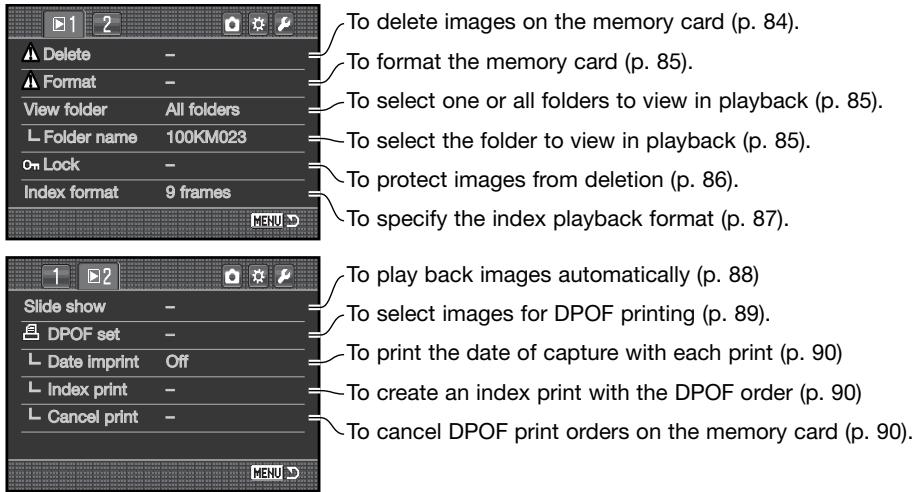 MINOLTA DYNAX 7D - NAVIGATING THE PLAYBACK MENU - 6