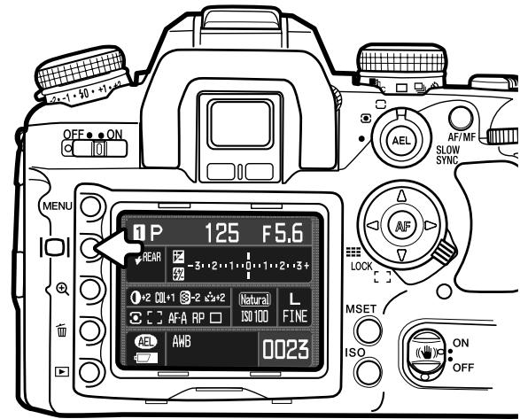 MINOLTA DYNAX 7D - DISPLAY BUTTON - 2