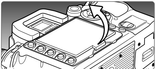 MINOLTA DYNAX 7D - INSTALLING THE MONITOR PROTECTION PANEL - 2