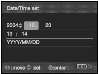 MINOLTA DYNAX 7D - DATE AND TIME SETUP - 4
