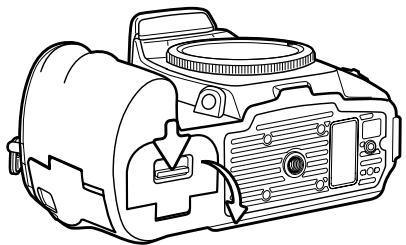 MINOLTA DYNAX 7D - INSTALLING AND CHANGING THE BATTERY - 1