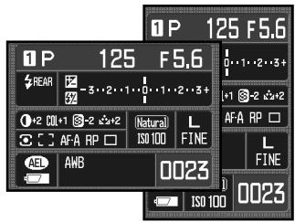 MINOLTA DYNAX 7D - RECORDING DISPLAY SETUP - 1