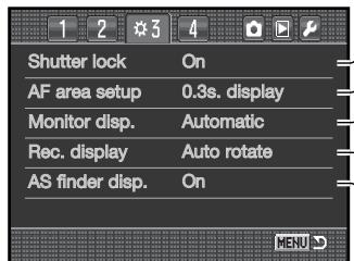 MINOLTA DYNAX 7D - CUSTOM MENU - 7