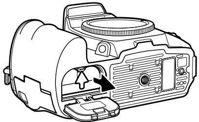 MINOLTA DYNAX 7D - INSTALLING AND CHANGING THE BATTERY - 3