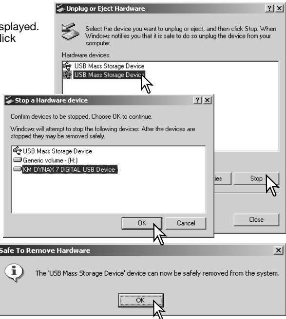 MINOLTA DYNAX 7D - Stop USB Mass Storage Device - Drive(H:) - 4