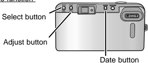 Select button Adjust button Date button