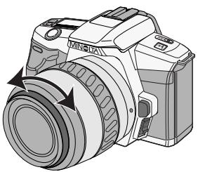 MINOLTA MAXXUM 3 - Turn the focusing ring until the subject appears sharp. - 1