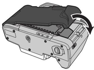 MINOLTA MAXXUM 3 - Extend the leader between the guide rails to the index mark. - 3