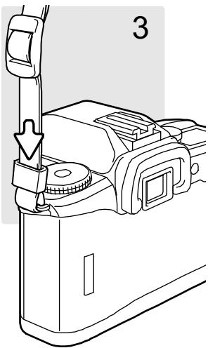 MINOLTA MAXXUM 70 - ATTACHING THE STRAP - 4