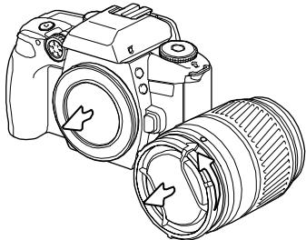 MINOLTA MAXXUM 70 - ATTACHING A LENS - 1