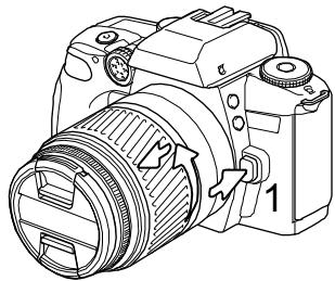 MINOLTA MAXXUM 70 - REMOVING A LENS - 1