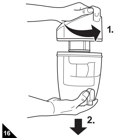 DIRT DEVIL CENTRINO - Limpiar/reemplazar el filtro central de láminas - 1