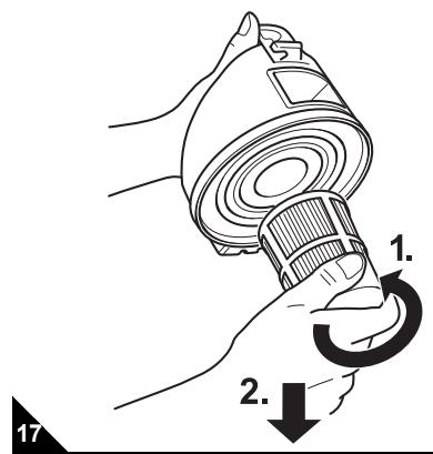 DIRT DEVIL CENTRINO - Pulizia / sostituzione del filtrone centrale a lamelle - 2