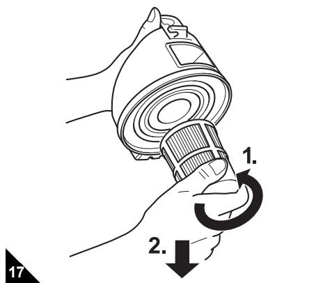DIRT DEVIL CENTRINO - Limpiar/reemplazar el filtro central de láminas - 2