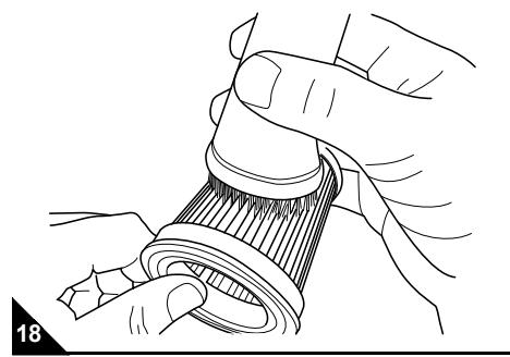 DIRT DEVIL CENTRINO - Pulizia / sostituzione del filtrone centrale a lamelle - 3