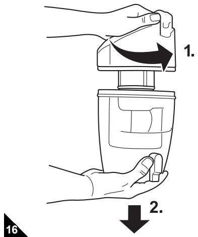 DIRT DEVIL CENTRINO - Cleaning / changing the central laminar filter - 1