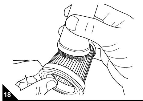 DIRT DEVIL CENTRINO - Lamellen-Zentralfilter reinigen / wechseln - 3