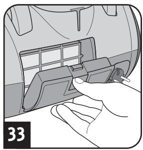 DIRT DEVIL DD7700, DD7710 - Remplacement / nettoyage du filtre de sortie d'air - 1