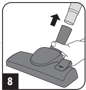 DIRT DEVIL DD7700, DD7710 - Assemble appliance and adjust nozzles to surface - 8