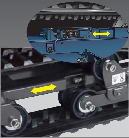 KUBOTA KC70 - Tendeurs de chenilles avec ressorts incorporés - 1