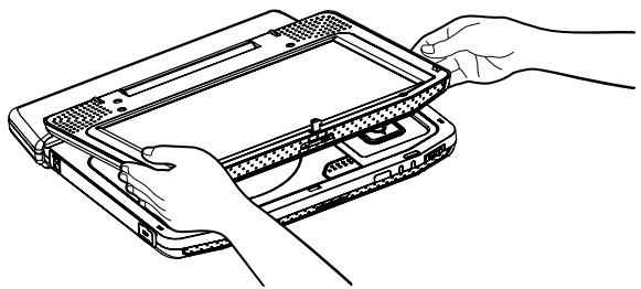 SCOTT DPX I865 CS - To fold down the LCD monitor side up - 1