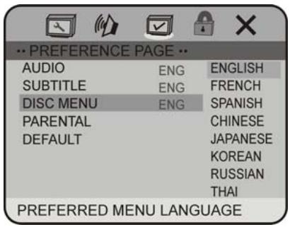 SCOTT DRX 950 - DISC MENU - 1