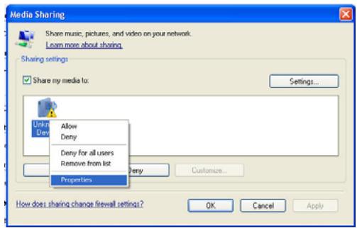 SCOTT RXI 300 WL - Step 1: Set Up Media Sharing in Windows Media Player 11 - 4