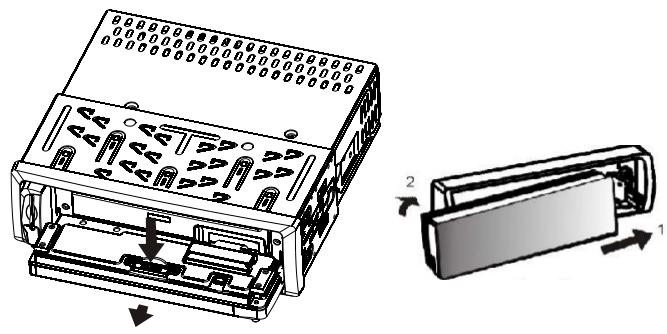 SCOTT SRX 280 - ATTACH AND DETACH THE FRONT PANEL (Figure A) - 1