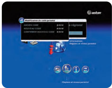 ASTON DIVA HD PREMIUM - Fonction Choix du niveau parental : - 3