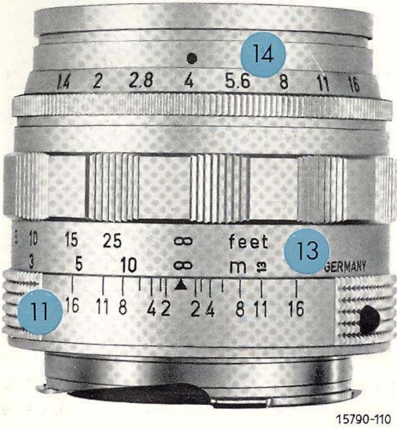 LEICA M4 - L'échelle de profondeur de champ - 2