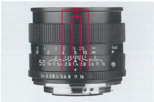 LEICA R8 - Le levier de fermeture du diaphragme et le contrôle de la profondeur de champ - 1
