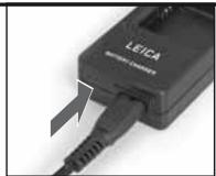 LEICA D-LUX 4 - Charger la pile - 1