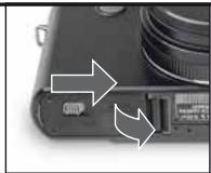 LEICA D-LUX 4 - Insertion de la carte - 1